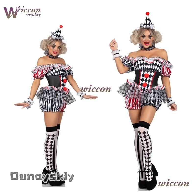 Party Games Online - Mulheres palhaço cosplay traje circo desempenho
