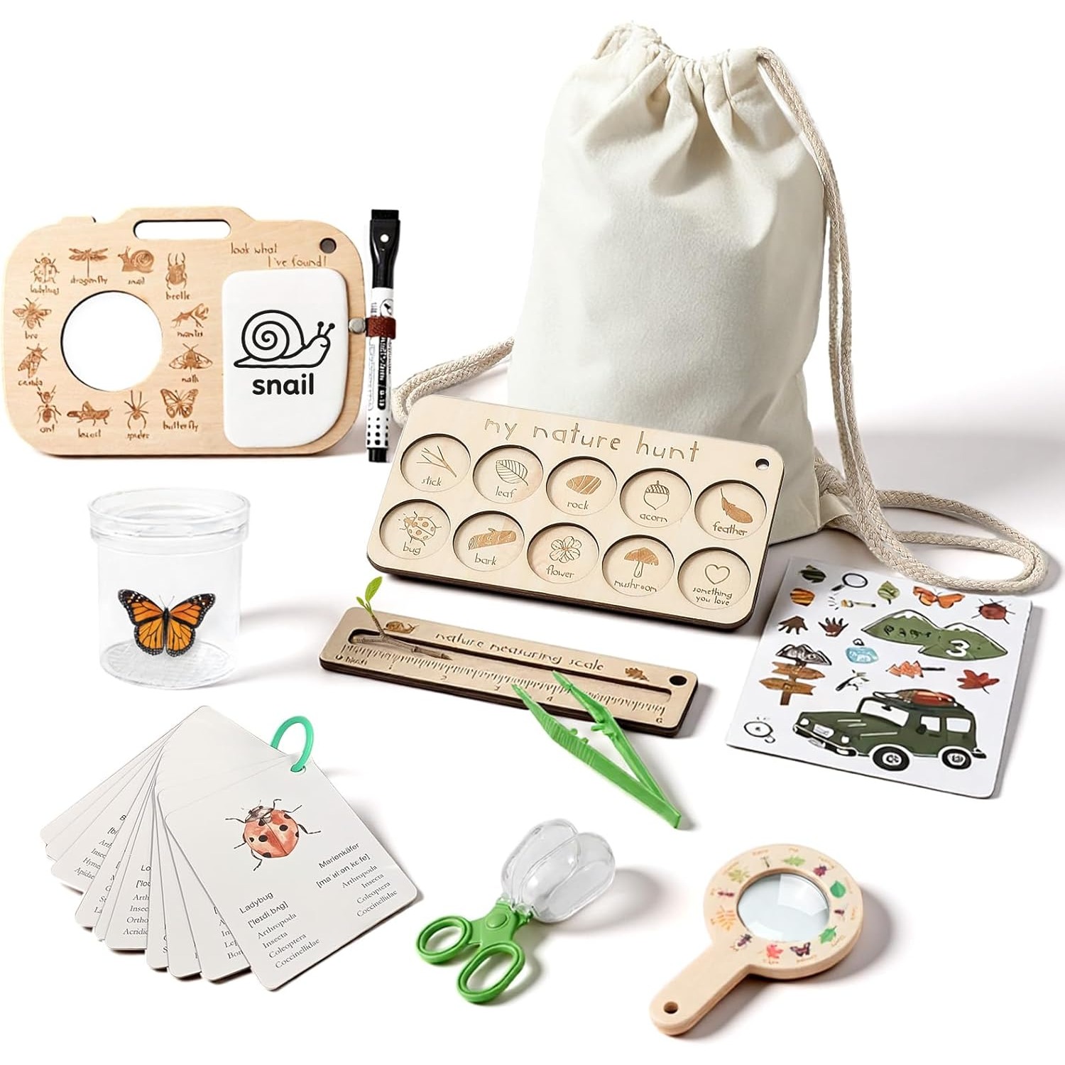 Scavenger Hunt Card - Kit de Captura de Insetos para