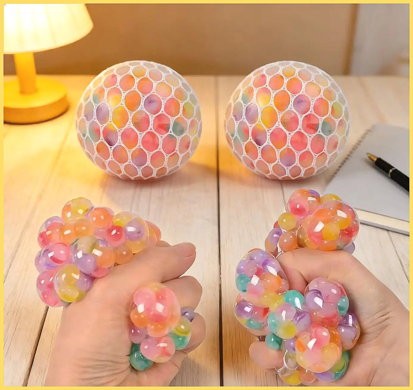 Party Games Adults Funny - Bola Antiestresse Squishy de Miçangas Arco-Íris,