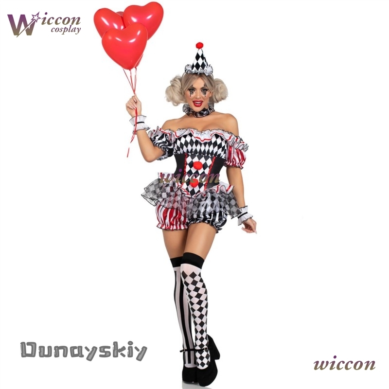 Mulheres palhaço cosplay traje - Party Games Online avaliação e preço